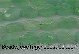 CBJ69 15.5 inches 6*8mm faceted rectangle jade gemstone beads