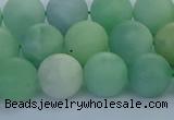 CBJ83 15.5 inches 10mm round matte jade gemstone beads wholesale