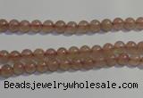 CBQ01 15.5 inches 4mm round strawberry quartz beads wholesale