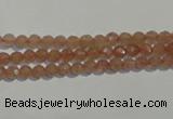 CBQ07 15.5 inches 4mm faceted round strawberry quartz beads