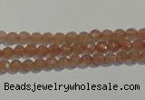 CBQ08 15.5 inches 6mm faceted round strawberry quartz beads