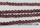 CBQ200 15.5 inches 4mm round strawberry quartz beads wholesale