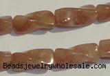 CBQ38 15.5 inches 10*22mm twisted strawberry quartz beads