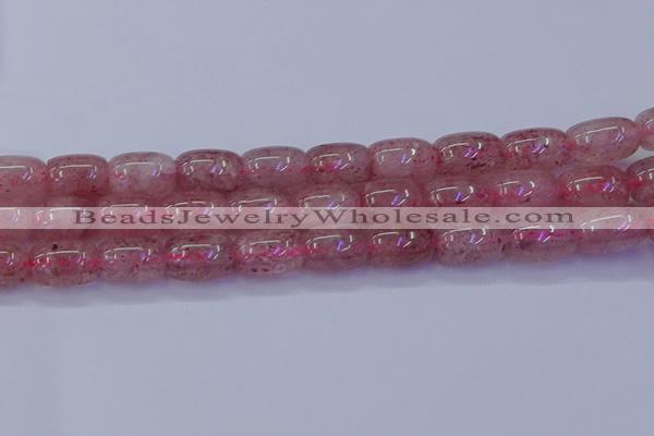 CBQ449 15.5 inches 13*18mm drum strawberry quartz beads