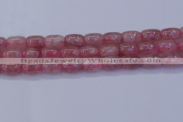 CBQ450 15.5 inches 15*20mm drum strawberry quartz beads