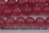 CBQ487 15.5 inches 8mm round strawberry quartz beads wholesale