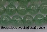 CBQ493 15.5 inches 10mm round green strawberry quartz beads