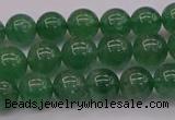 CBQ496 15.5 inches 6mm round green strawberry quartz beads