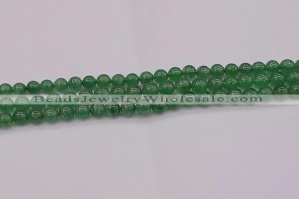 CBQ496 15.5 inches 6mm round green strawberry quartz beads