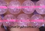 CBQ552 15.5 inches 8mm round strawberry quartz beads wholesale