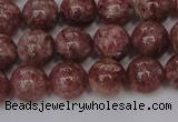 CBQ603 15.5 inches 10mm round natural strawberry quartz beads