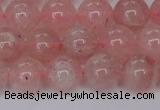 CBQ614 15.5 inches 12mm round natural strawberry quartz beads