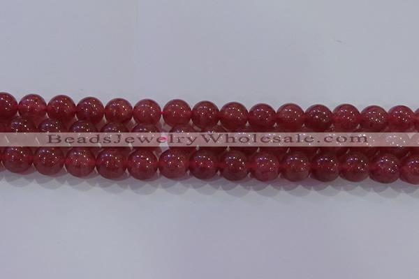 CBQ624 15.5 inches 12mm round strawberry quartz beads wholesale