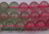 CBQ653 15.5 inches 10mm round mixed strawberry quartz beads