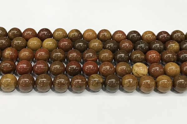 CBQ738 15.5 inches 10mm round red moss agate beads wholesale