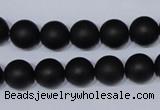 CBS04 15.5 inches 10mm round black stone beads wholesale