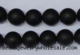 CBS05 15.5 inches 12mm round black stone beads wholesale