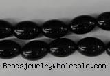 CBS202 15.5 inches 10*14mm rice blackstone beads wholesale