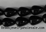 CBS205 15.5 inches 12*16mm teardrop blackstone beads wholesale