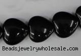 CBS233 15.5 inches 16*16mm heart blackstone beads wholesale