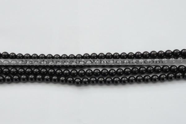 CBS500 15.5 inches 6mm round A grade black spinel beads