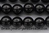 CBS501 15.5 inches 8mm round A grade black spinel beads