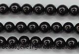 CBS551 15.5 inches 6mm round AA grade black spinel beads