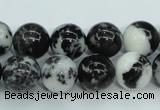 CBW104 15.5 inches 12mm round black & white jasper beads