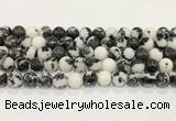 CBW173 15.5 inches 10mm round black & white jasper gemstone beads wholesale