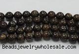 CBZ100 15.5 inches 4mm round bronzite gemstone beads