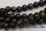 CBZ101 15.5 inches 6mm round bronzite gemstone beads