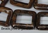 CBZ250 15.5 inches 25*30mm rectangle bronzite gemstone beads