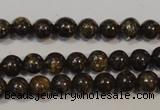 CBZ252 15.5 inches 3mm round bronzite gemstone beads wholesale