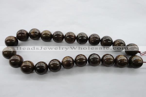 CBZ301 15.5 inches 18mm round bronzite gemstone beads wholesale