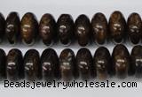 CBZ402 15.5 inches 6*12mm rondelle bronzite gemstone beads