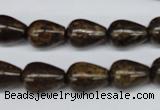 CBZ412 15.5 inches 10*14mm teardrop bronzite gemstone beads