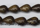 CBZ413 15.5 inches 12*16mm teardrop bronzite gemstone beads