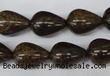 CBZ415 15.5 inches 15*20mm teardrop bronzite gemstone beads