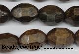 CBZ418 15.5 inches 13*18mm faceted nuggets bronzite gemstone beads