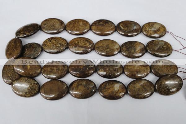 CBZ422 15.5 inches 22*30mm oval bronzite gemstone beads