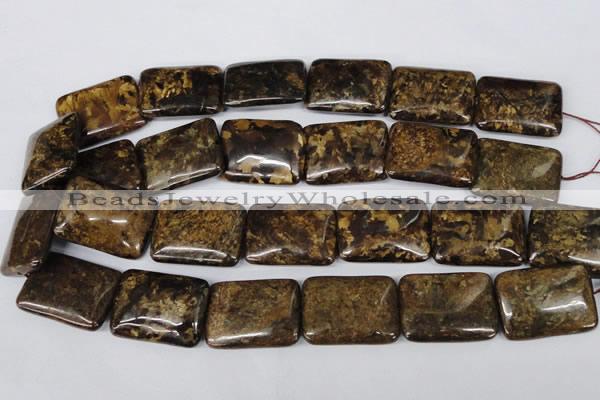 CBZ424 15.5 inches 22*30mm rectangle bronzite gemstone beads