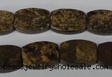 CBZ428 15.5 inches 13*18mm flat drum bronzite gemstone beads