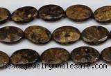 CBZ436 15.5 inches 10*14mm faceted oval bronzite gemstone beads