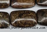 CBZ78 15.5 inches 20*30mm rectangle bronzite gemstone beads