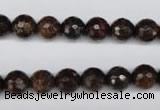 CBZ94 15.5 inches 8mm faceted round bronzite gemstone beads