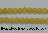 CCA03 15.5 inches 6mm round yellow calcite gemstone beads wholesale