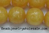 CCA08 15.5 inches 20mm round yellow calcite gemstone beads wholesale