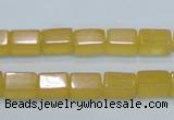 CCA10 15.5 inches 6*10mm cuboid yellow calcite gemstone beads