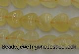 CCA22 15.5 inches 8*8mm heart calcite gemstone beads wholesale