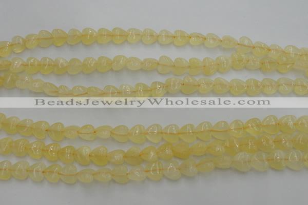 CCA22 15.5 inches 8*8mm heart calcite gemstone beads wholesale